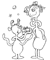 A coloring page of mothers day